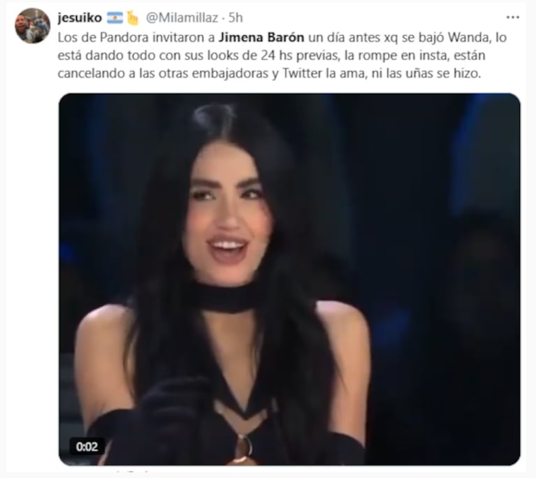 En X (Twitter) se declararon fans de Jimena.