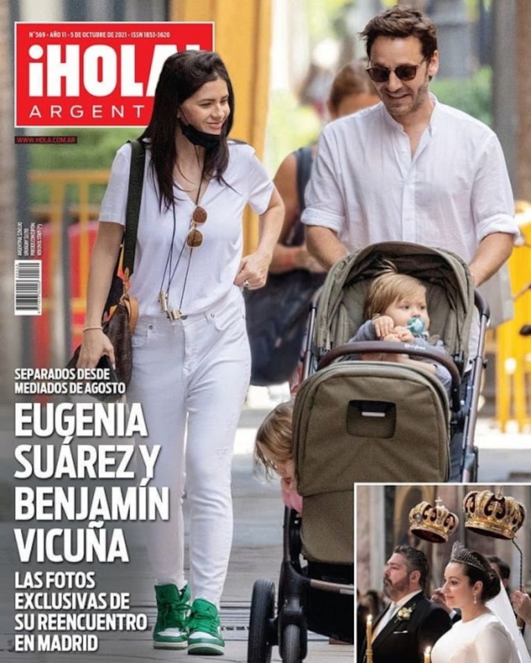 Encontraron a Benjamín Vicuña y la China Suárez paseando en Madrid junto a sus hijos tras la separación