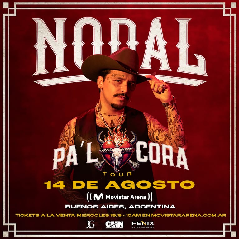 Entradas para el show de Christian Nodal en Argentina