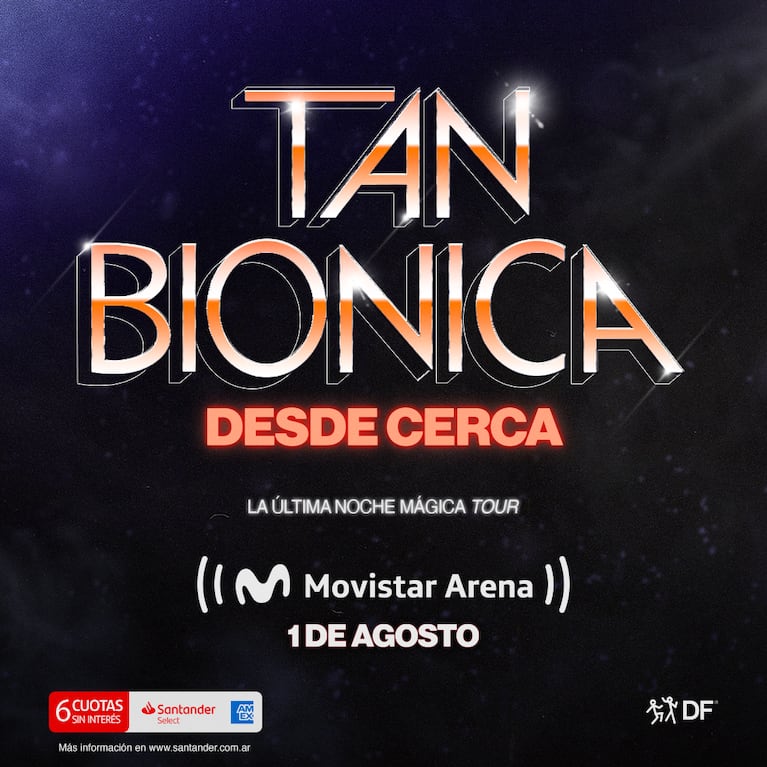 Entradas Tan Biónica en el Movistar Arena: precios y cómo comprar