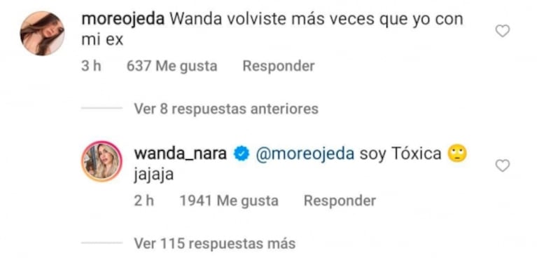 Escandalosos posteos desde la cuenta de Wanda Nara contra China Suárez: "Mauro la dejó"