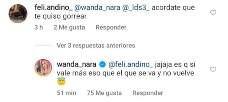 Escandalosos posteos desde la cuenta de Wanda Nara contra China Suárez: "Mauro la dejó"