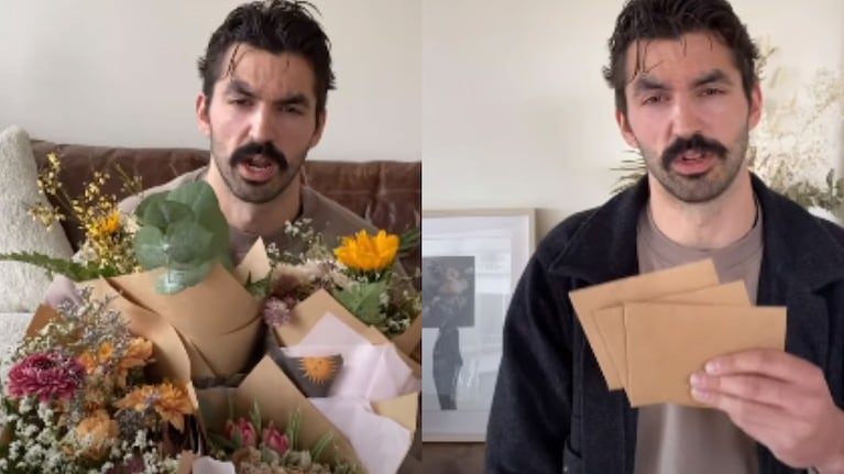 Este hombre decide sorprender a las mujeres más importantes de su vida regalándoles flores