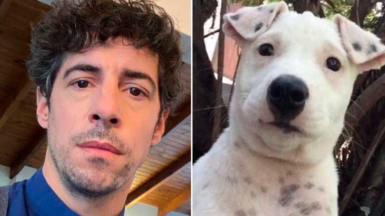 Esteban Lamothe se mostró de acuerdo con su parecido a este perrito