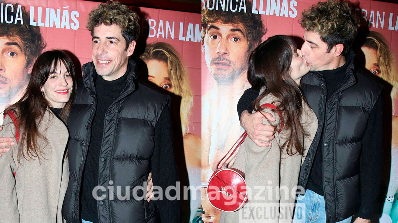 Esteban Lamothe y su pareja (Fotos: Movilpress).