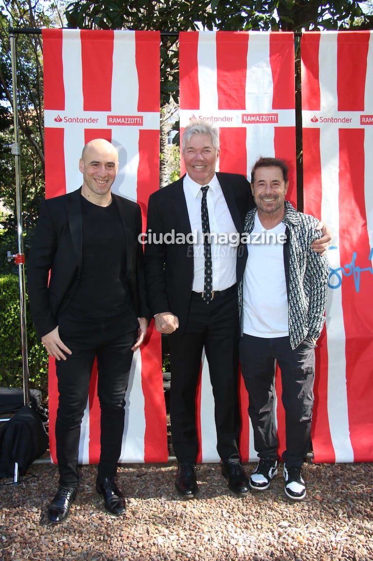 Esteban Trebucq, Fernando Burlando y Ricky Sarkany (Foto: Movilpress)