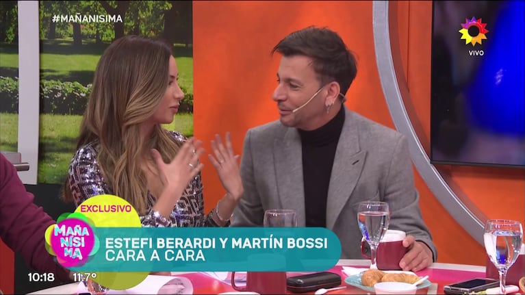 Estefanía Berardi y Martín Bossi.