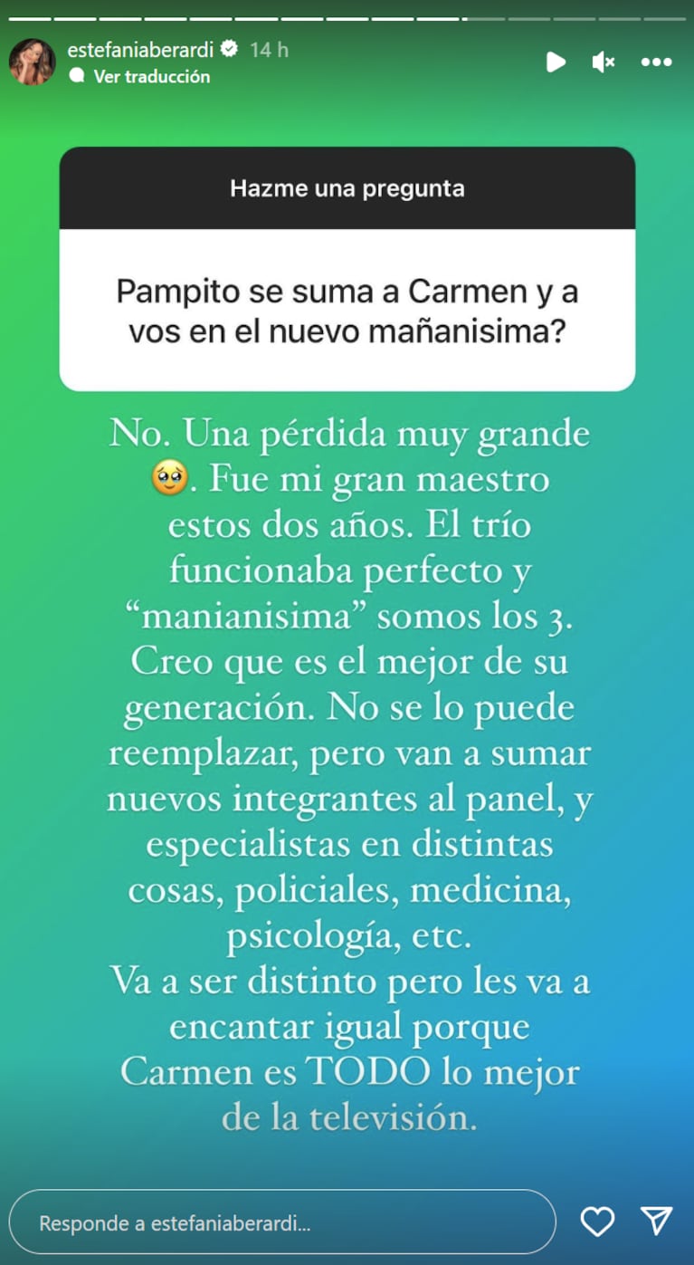 Estefi Berardi dio más detalles de cómo será el nuevo Mañanísima en Eltrece: “Distinto”