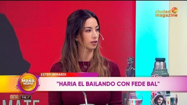 Estefi Berardi habló sobre las posibilidades participar en el Bailando 2023 con Fede Bal 