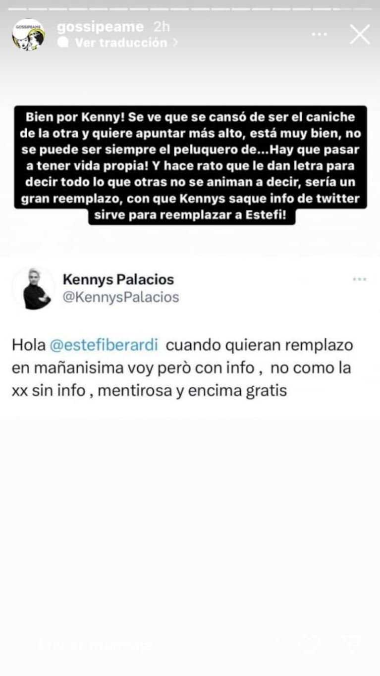 Estefi Berardi y Pochi de Gossipeame se cruzaron muy fuerte en redes: "Mentirosa"