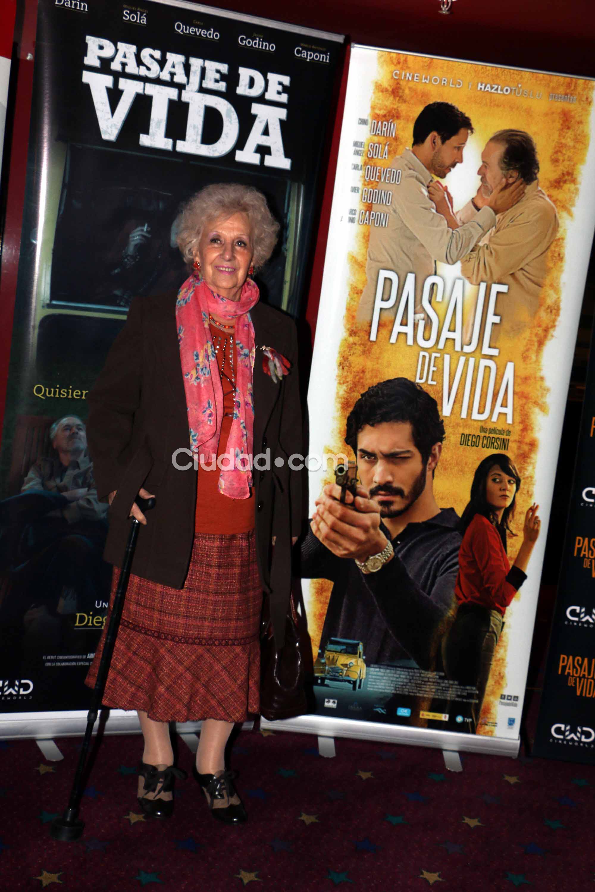 Estela de Carlotto, en la avant premiere de Pasaje de vida (Foto: Movilpress)