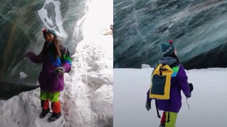 Estos exploradores emprendieron un largo viaje para visitar un enorme glaciar en Kazajistán