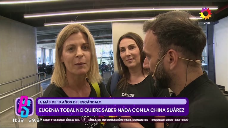 Eugenia Tobal reaccionó cuando le preguntaron por China Suárez.