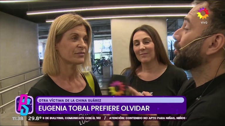 Eugenia Tobal reaccionó cuando le preguntaron por China Suárez.