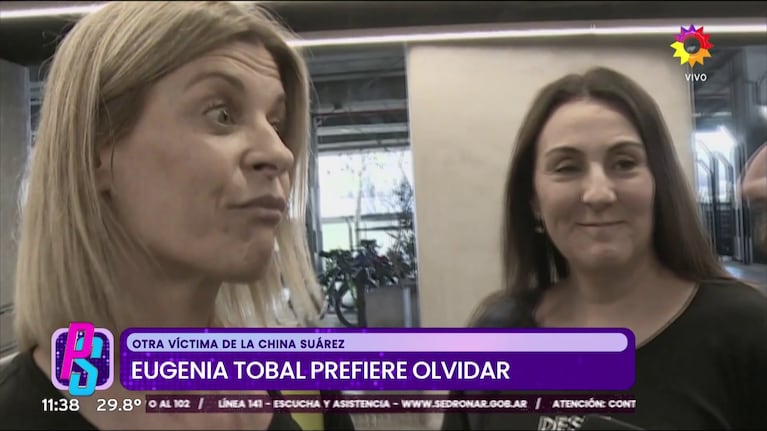 Eugenia Tobal reaccionó cuando le preguntaron por China Suárez.