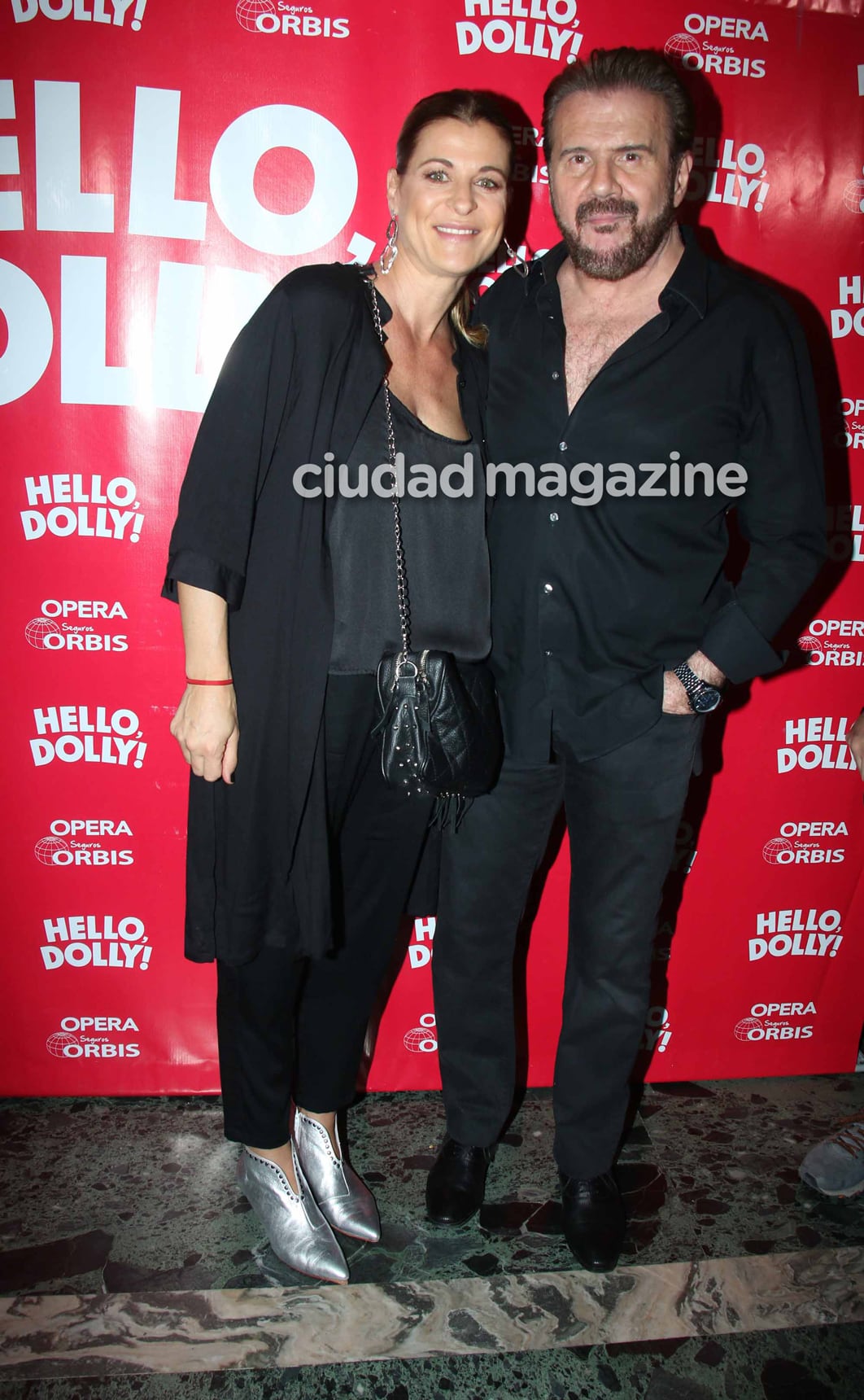 Eugenia Tobal y Joaquín Galán en el estreno de Hello Dolly! (Foto: Movilpress)