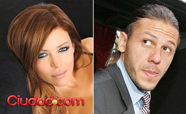 Evangelina Anderson, con nuevo look, y Martín Demichelis. (Fotos: Ciudad.com y Web)