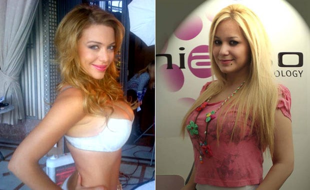 Evangelina Anderson y La Princesita Karina compiten por ser la botinera más linda (Fotos: Web).