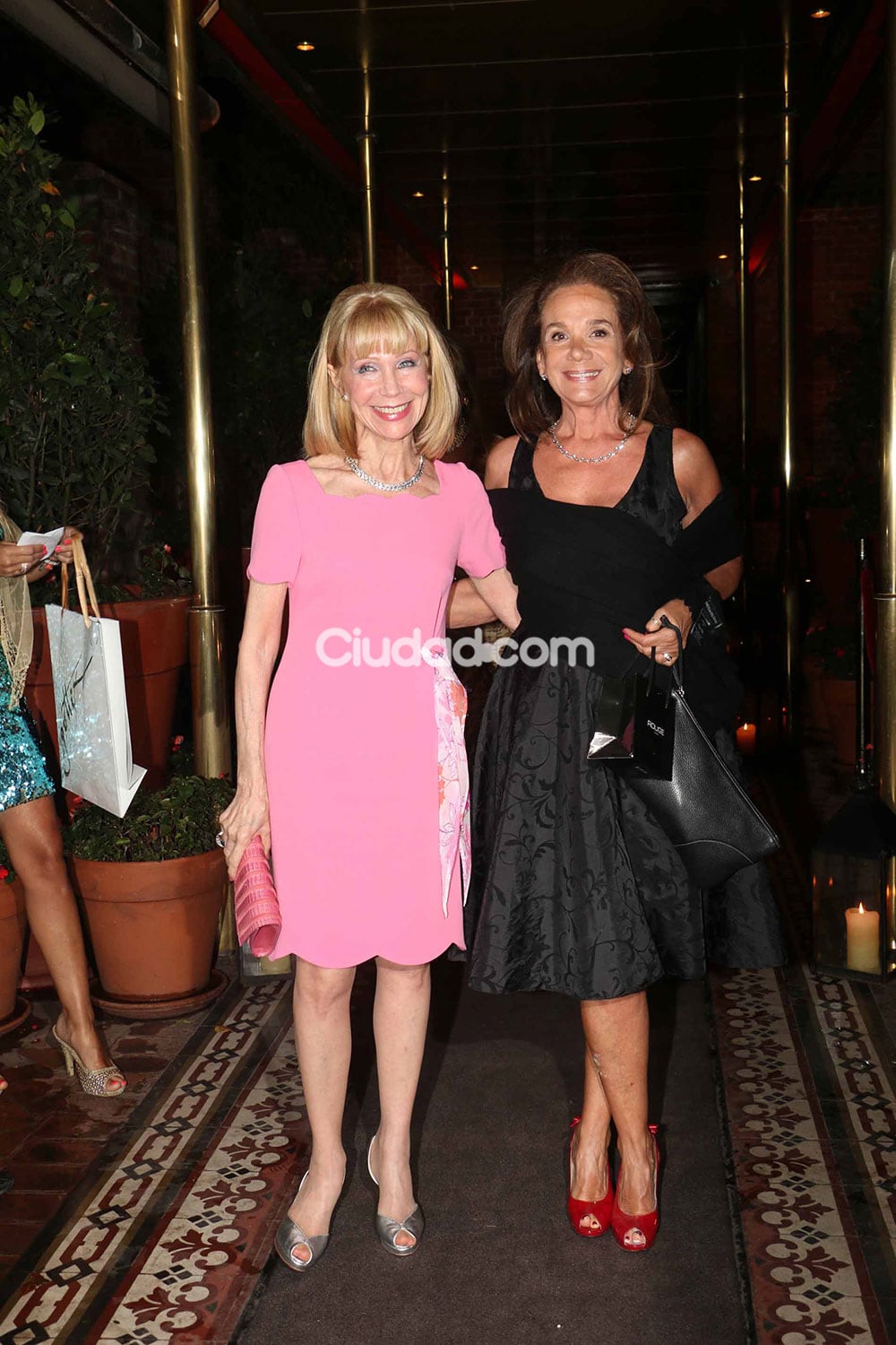 Evangelina Salazar y Ana María Picchio, en el cumpleaños de Ana Rosenfeld. (Foto: Movilpress)