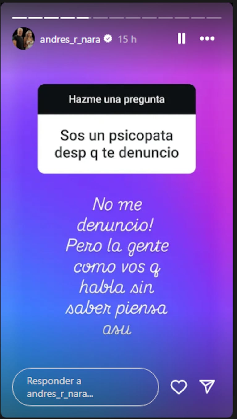 Exclusivo | Alicia Barbasola habló de Andrés Nara tras la denuncia por violencia de género: “Lo amo y extraño”