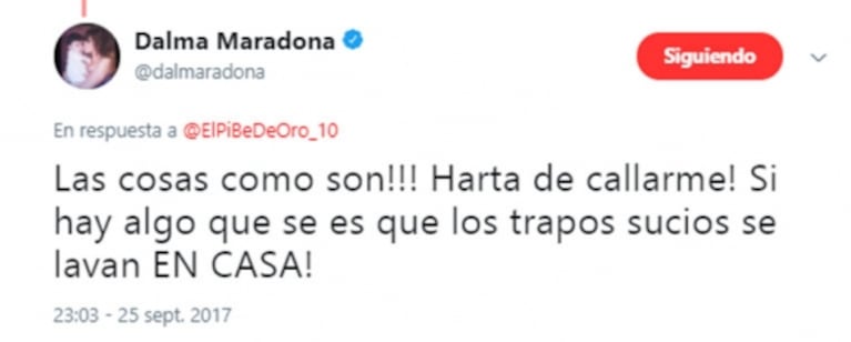 Explosiva catarata de tweets de Dalma y Gianinna Maradona contra Matías Morla: "¿Ponés de padrino de tu hija a un tipo que te da acidez estomacal?"