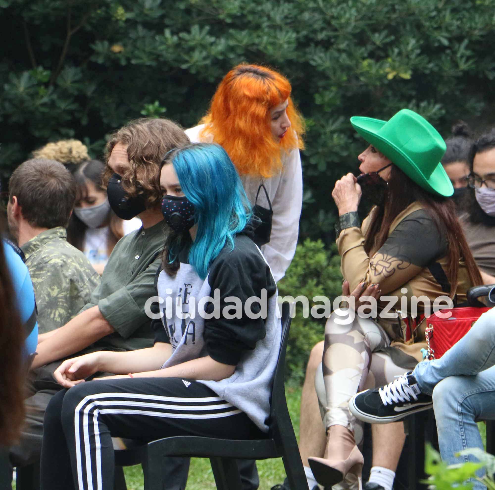 Ezequiel, Diego, Helena, Sofía y Moria en el estreno de La Vagancia (Fotos: Movilpress).