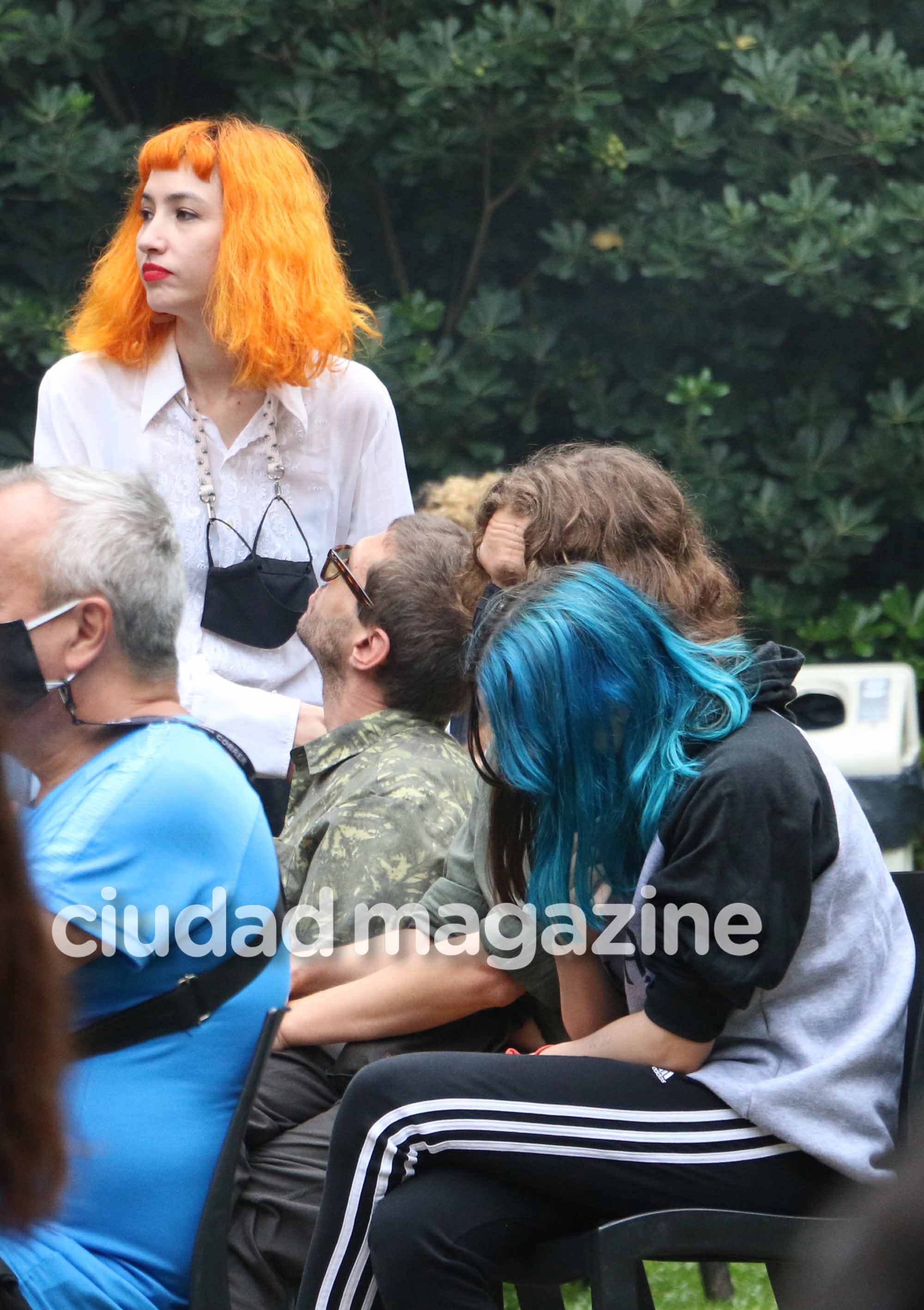 Ezequiel, Diego, Helena y Sofía en el estreno de La Vagancia (Fotos: Movilpress).