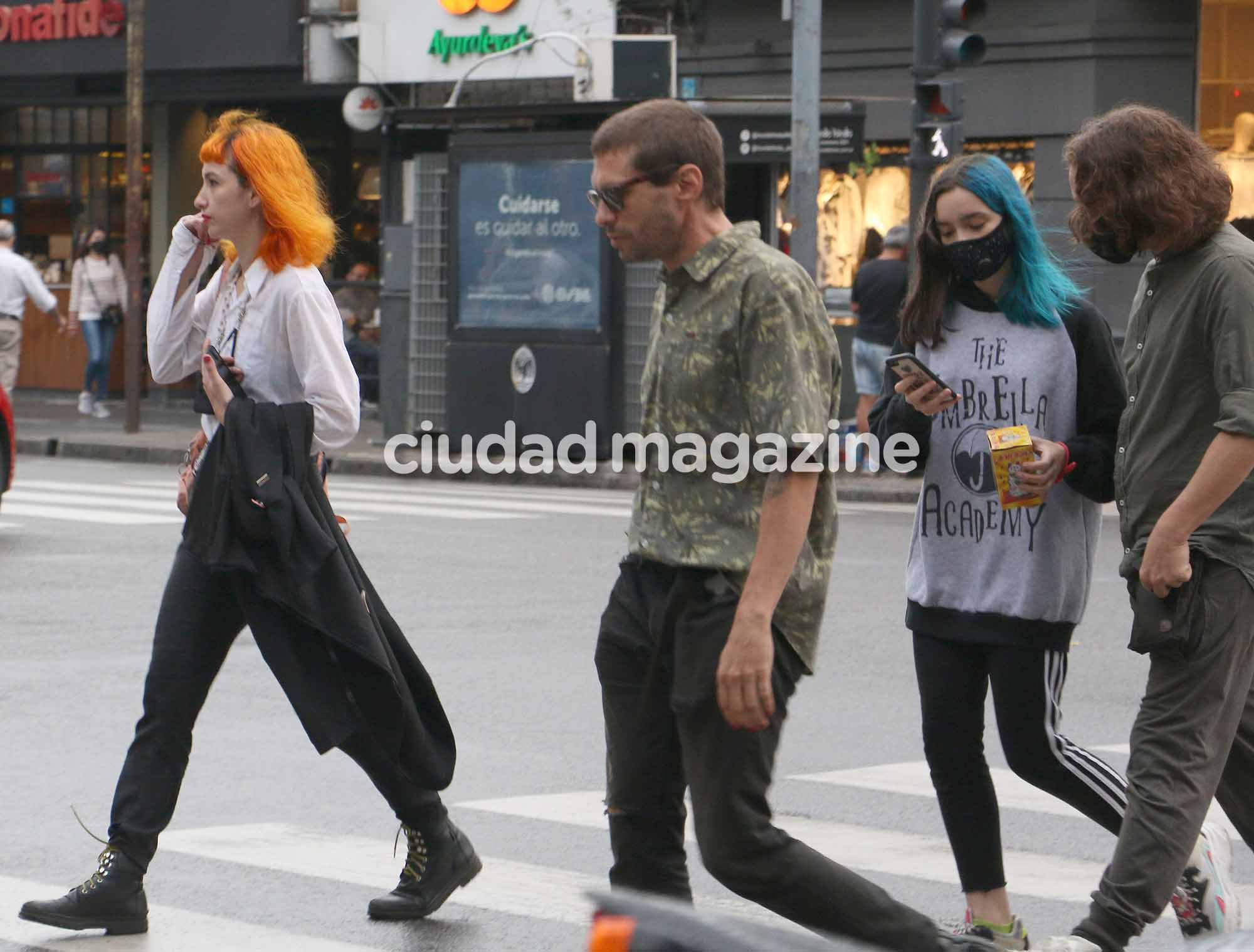 Ezequiel "Zeki" Fernández y Sofía Gala con Helena y Diego Tuñón (Fotos: Movilpress).