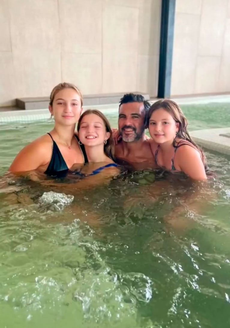 Fabián Cubero compartió unos días a pura diversión con sus hijas y Mica Viciconte: el álbum de su escapada familiar