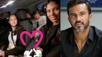 Fabián Cubero le agradeció a Maypi Delgado por llevar a sus hijas con Nicole Neumann al cole.