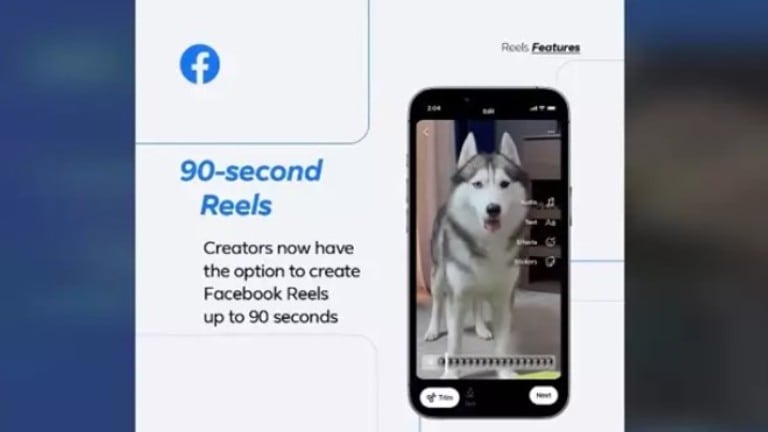 Facebook aumenta la duración máxima de los reels hasta 90 segundos