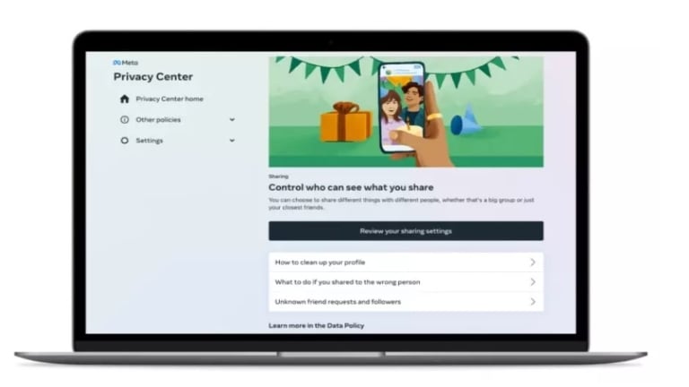 Facebook estrena un nuevo centro de privacidad para explicar cómo recoge, usa y comparte los datos de los usuarios