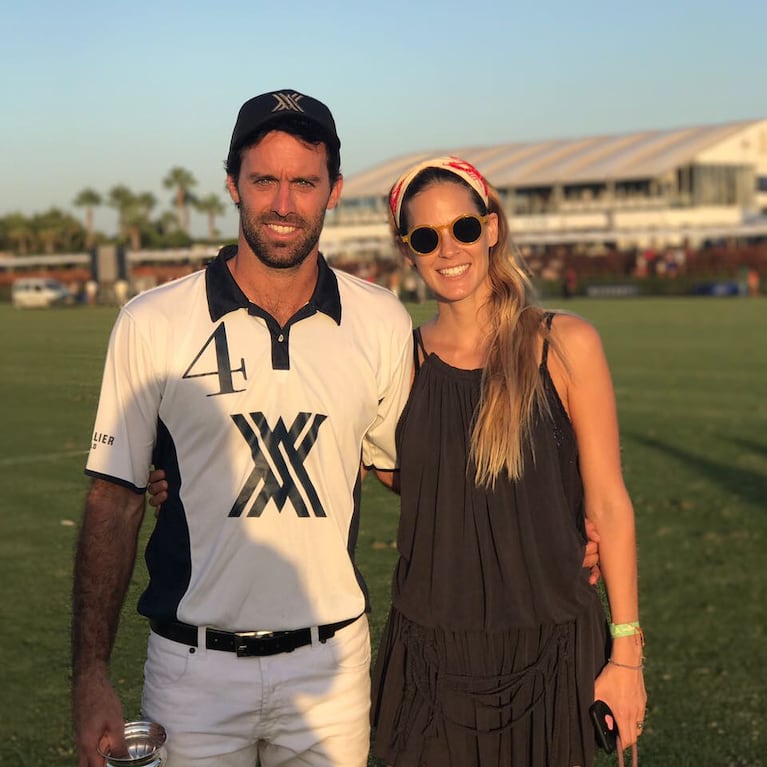 Facundo Pieres y su ex, Agustina.