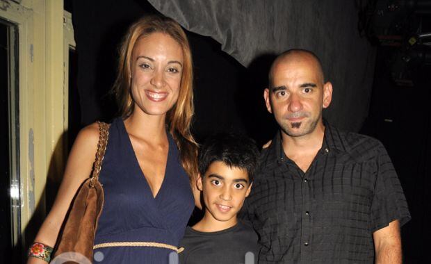 Familia de película: Martina Gusman y el director Pablo Trapero, junto a su hijo (Foto: Jennifer Rubio). 