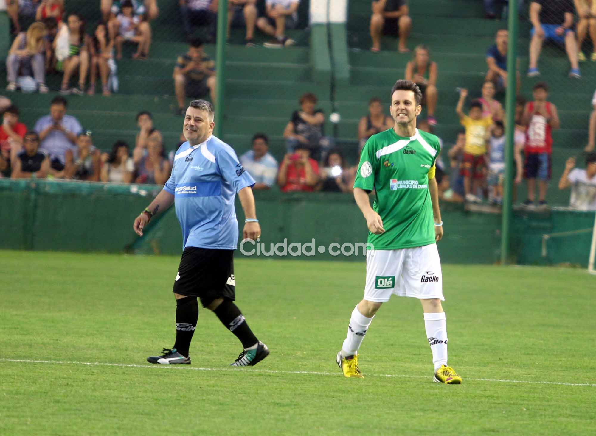 Famosos en el partido solidario organizado por Axel y Pupi Zanetti. (Foto: Movilpress)