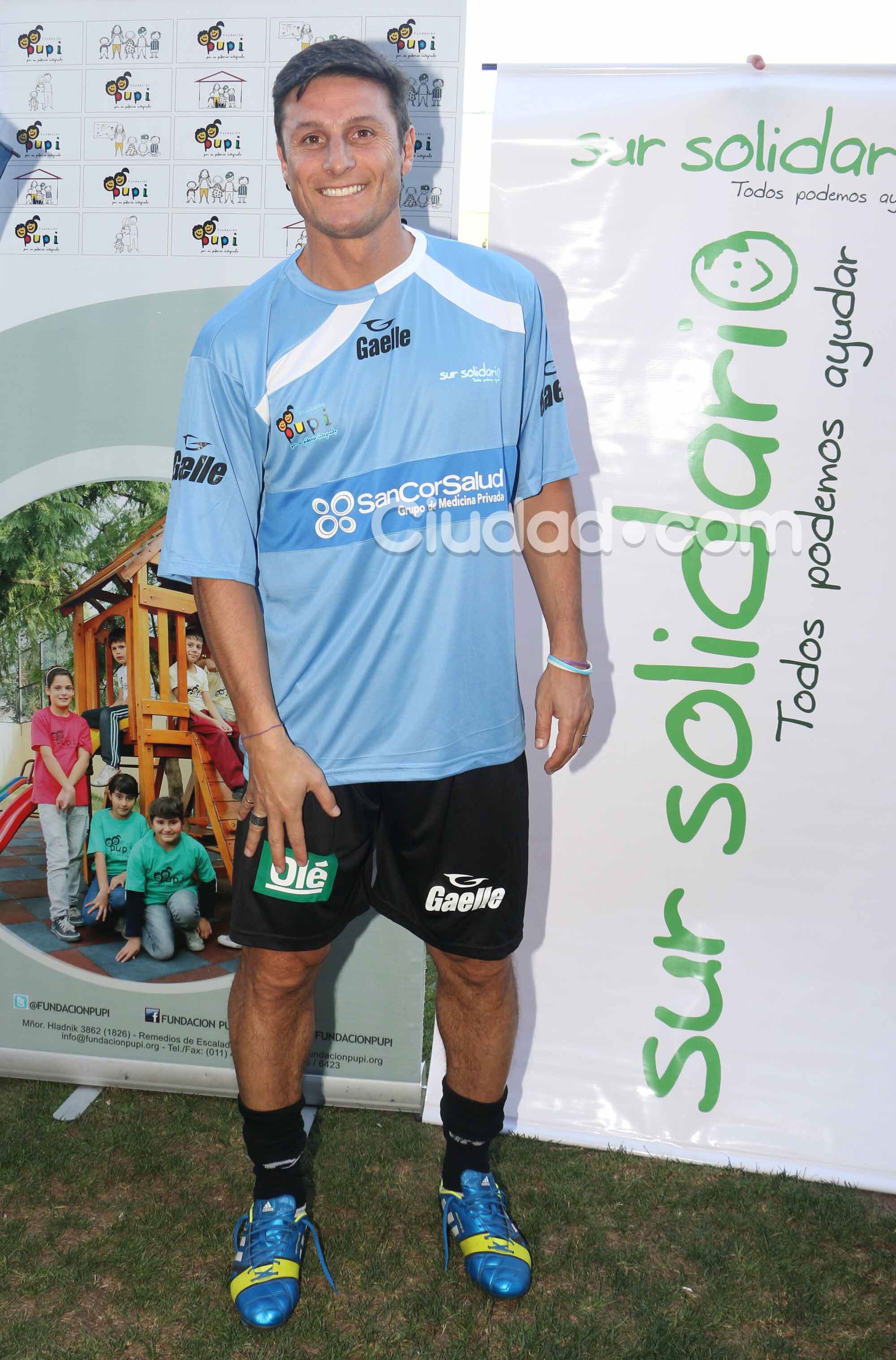 Famosos en el partido solidario organizado por Axel y Pupi Zanetti. (Foto: Movilpress)