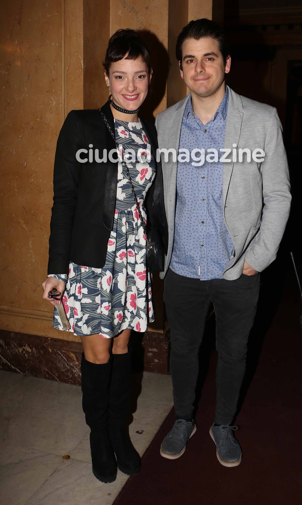 Famosos en la función de American idiot, en el teatro Colón. (Foto: Movilpress)