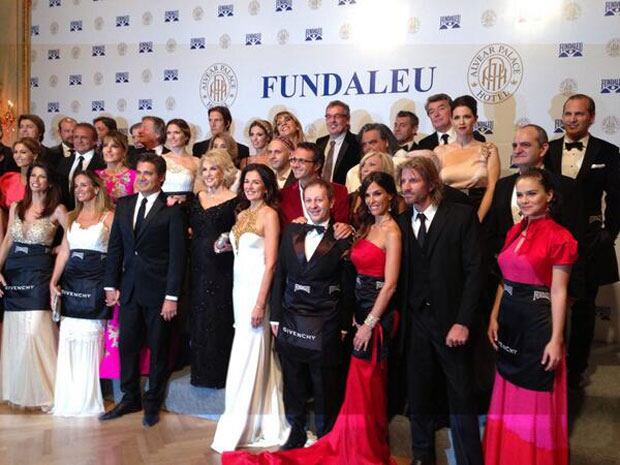 Famosos en la gala 19° de Fundaleu. (Foto: Twitter)