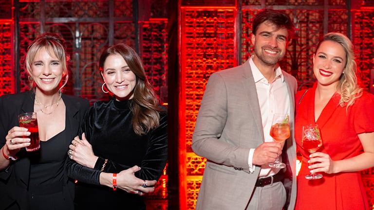 Famosos en un evento en el Teatro del Globo 