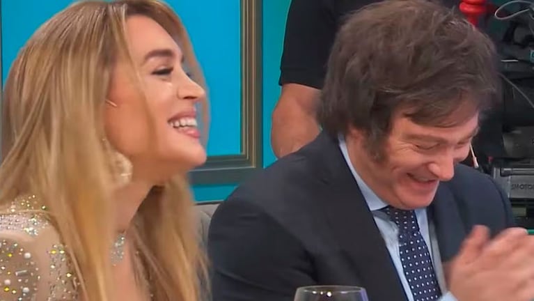 Fátima Florez y Javier Milei.