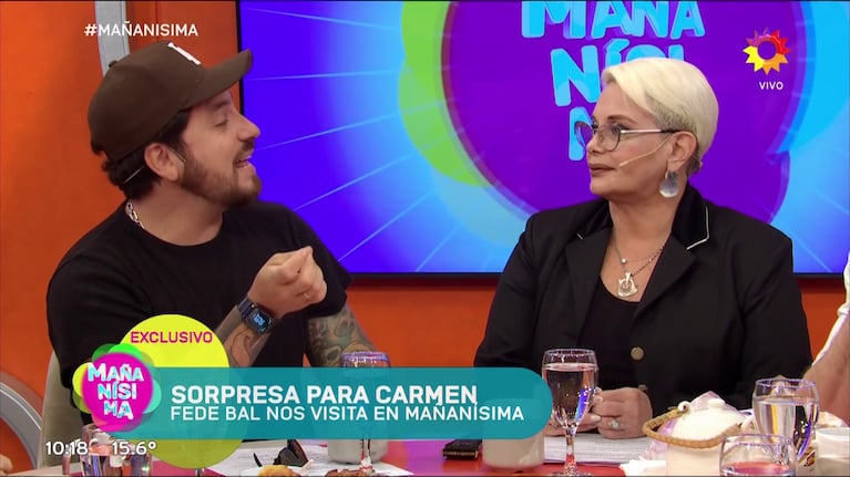 Fede Bal y Carmen Barbieri en Mañanísima.