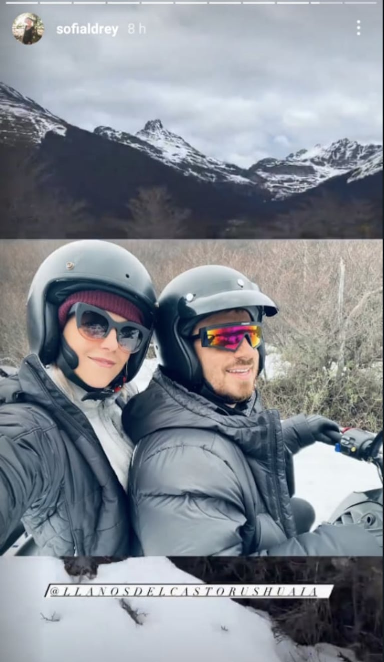 Fede Bal y Sofia Aldrey blanquearon su reconciliación desde la nieve: "Con mi astroboy"