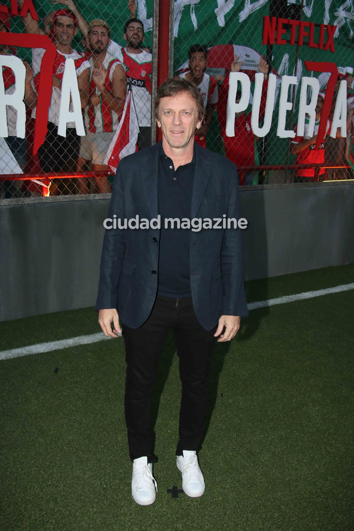 Federico D'Elía en la presentación de Puerta 7, la ficción de Polka para Netflix. (Foto: Movilpress)