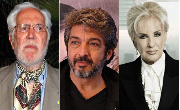 Federico Luppi contra Ricardo Darín y Mirtha Legrand (Fotos: Web)