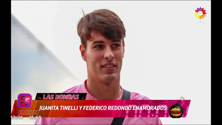 Federico Redondo, el nuevo amor de Juanita Tinelli (Foto: captura de Socios del Espectáculo).