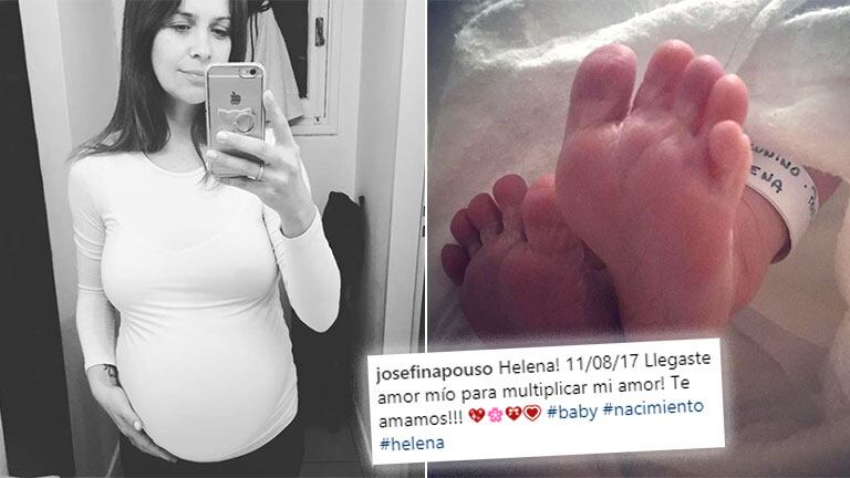 ¡Felicidades! Josefina Pouso fue mamá por segunda vez