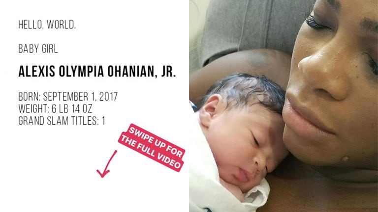 ¡Felicidades! Serena Williams fue mamá