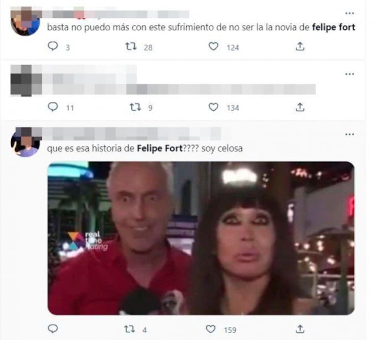 Felipe Fort publicó por primera vez una foto íntima con su novia y revolucionó las redes