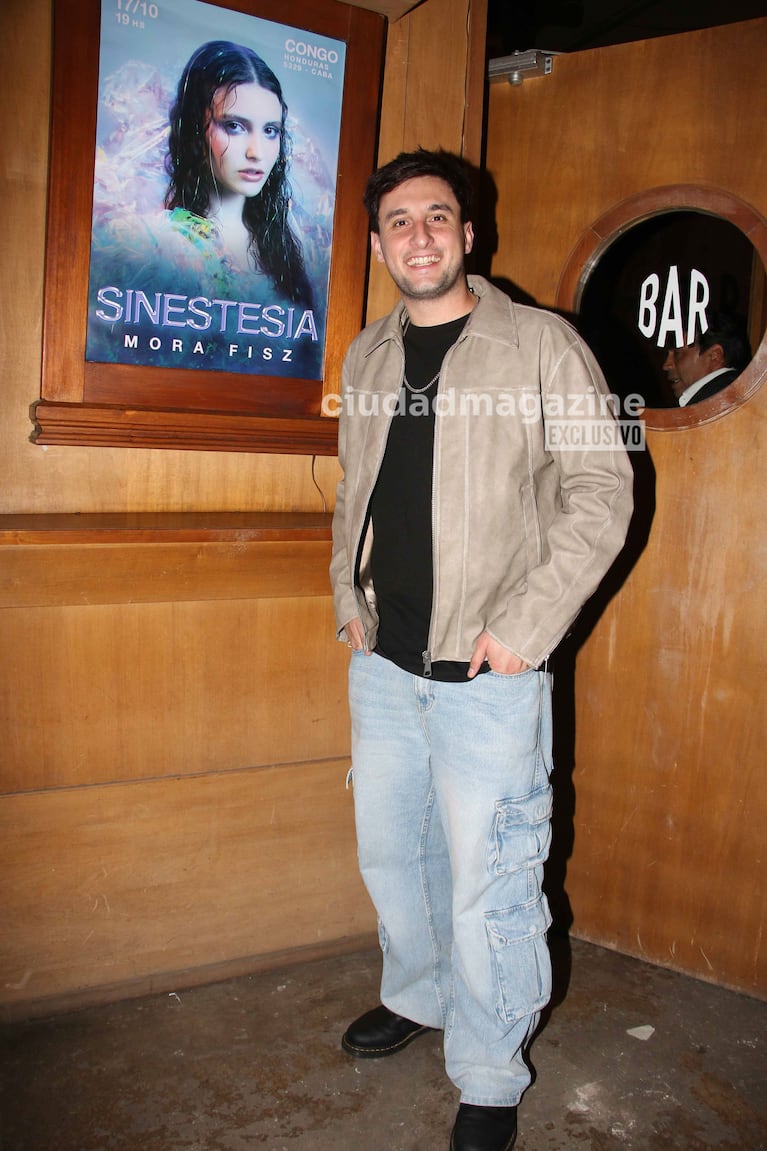 Fermín Bo en la presentación musical de Mora Fisz (Foto: Movilpress).