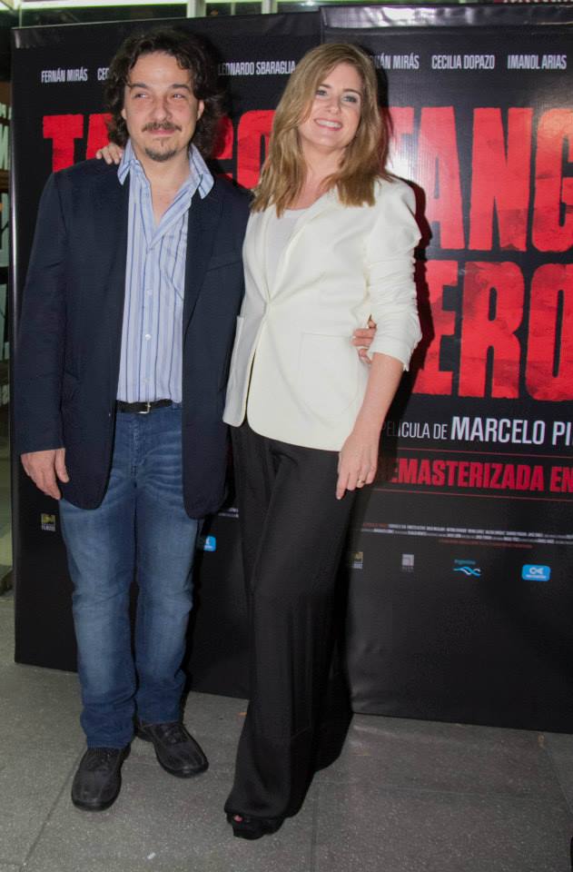 Fernán Mirás y Cecilia Dopazo, en la premiere de Tango Feroz. (Foto: Yanina Godoy - Punto Tiff)